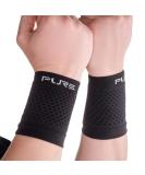 Compression Wrist Sleeves | Relieve Carpal Tunnel & Arthritis | Lightweight Medium Size (1 Pair) - Midnight Black - Buy Online on GoSupps.com