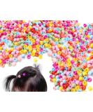 KAPSING 100 pieces colorful hair beads for clipping hair clips plastic beads hair for hair accessories girls children - Buy Online on GoSupps.com