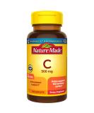 Nature Made Vitamin C with Rose Hips 500 mg - 130 Caplets for Immune Support - Buy Online on GoSupps.com