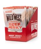 Wild West Beef Jerky - Original 12 Pack (25g Each) | High Protein Dried Meat Snack - Buy Online on GoSupps.com