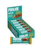 Perkier Salted Caramel Snack Bars (18 Pack) Vegan Gluten Free Protein High Fibre Lower Sugar - Natural Ingredients Lower Calorie Healthy No Palm Oil Salted Caramel 18 Count (Pack of 1) - Buy Online on GoSupps.com