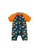 Bonverano Baby Boys Swimsuit - Short-Sleeve Zipper One Piece, UPF 50+ Sun Protection, Colorful Shark Design | 12-18 Months - Buy Online on GoSupps.com