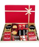 Coffee Gift Hamper Set - Perfect Selection of Instant Coffee Biscoff Biscuits & More | Ideal Coffee Box Gift for Men & Women - Buy Online on GoSupps.com