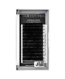 Buy EMILYSTORES Lash Extensions - 0.25mm J Curl 12mm Individual Semi-Dull Black Eyelashes for Volume - International Shipping Available - Buy Online on GoSupps.com