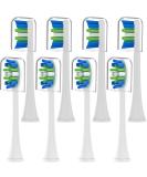 AYAITEE Toothbrush Heads Compatible with Philips Sonicare 4300 5100 6100 Toothbrush 7900 9000 Diamond Replacement Brush Head with Elongated High-Density Bristles 8 Pack White - Buy Online on GoSupps.com