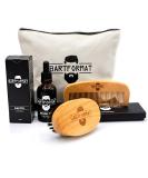 Premium 4-Part Beard Care Set | Includes Beard Oil Brush & Cultural Bag | Ideal Gift for Men - Buy Online on GoSupps.com