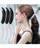 RC Roche 6-Piece Ponytail Hair Clip Set - High Quality Banana Clasp for Volume - Medium Black & White - Buy Online on GoSupps.com