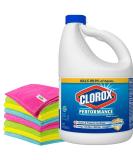 Bulk Bleach Liquid Cleaner for Laundry & Bathroom - 121 oz + Free 6-Pack Microfiber Cloths | Effective Multi-Purpose Cleaning Solution - Buy Online on GoSupps.com