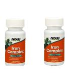 Now Foods Iron Complex 100 Tabs - Pack of 2 Bottles - Buy Online on GoSupps.com