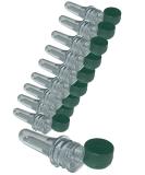 Flocoro Petlings 9cm Empty PET Preform with Lid - Green 10 Pieces | Waterproof Geocaching Accessories - Buy Online on GoSupps.com