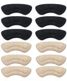 Black & Khaki Heel Grips Liners - Self-Adhesive Shoe Inserts for Men & Women | Anti-Blister Cushion Pads 6 Pairs - ZPYOU - Buy Online on GoSupps.com