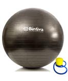 Black Anti-Burst Exercise Stability Yoga Ball/Swiss Birthing Gym Ball - Size S (50-55cm) - Buy Online on GoSupps.com