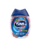 TUMS Chewy Bites Antacid Tablets for Chewable Heartburn Relief and Acid Indigestion Relief Assorted Berries - 60 Count Assorted Berries 60 Count (Pack of 1) - Buy Online on GoSupps.com