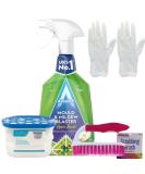 Dehumidifier For Home and Mould Remover Set - Bundle Includes Dehumidifier Damp Absorber Astonish Mould and Mildew Remover Spray Scrubbing Brush Pair of Gloves - Buy Online on GoSupps.com