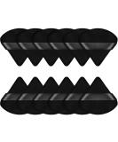 12 Pieces Triangle Powder Puff Face Cosmetic Makeup Puff for Loose Powder Soft Body Washable Reusable Foundation Sponge Mineral Powder Wet Dry Makeup Tool(Black,Small) - Buy Online on GoSupps.com