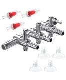 Pawfly 3-Way Aquarium Air Flow Controller Valve | Multi-Port Air Pump Distributor with Check Valves & Suction Cups - Ideal for Fish Tanks - Buy Online on GoSupps.com