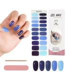 Kalolary Purple Gel Nail Polish Strips - 20 Stickers | Self-Adhesive, Full Wraps with Nail File | UV/LED Lamp Required - Buy Online on GoSupps.com