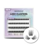 WONSIS DIY Lash Extension Cluster Lashes - 48 Mix Length Individual Lashes for Natural Volume Look - Buy Online on GoSupps.com