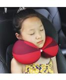 Kids Travel Pillow - Toddler Chin Supporting Neck Pillow for Safety & Comfort - Red, Suitable for Boys & Girls 0-10 Years - Buy Online on GoSupps.com