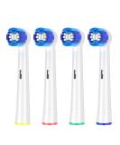 Schallcare Replacement Brush Heads for Braun Oral b - Compatible with Cross Action Pro1000/9600/5000/3000/1500/Genius and Smart Electric Toothbrush (4pcs) - Buy Online on GoSupps.com
