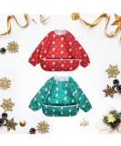 Shop Little Dimsum Christmas Baby Bibs - Waterproof Long-Sleeved Feeder Set (6-36 Months) | Ideal Gift for Kids - Buy Online on GoSupps.com