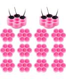 200-Piece Flower Shape Glue Cup Eyelash Extension Holder - False Lash Grafting Pallet for Women & Girls - Buy Online on GoSupps.com