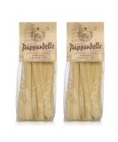Morelli Pappardelle Pasta Noodles - Organic Pasta With Wheat Germ - Imported Pasta from Italy, Pappardelle Noodles Pasta, Wide Noodles, 17.6oz (500g) - Pack of 2 1.1 Pound (Pack of 2) - Buy Online on GoSupps.com