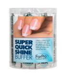 ForPro Professional Collection Super Quick Shine 2-Way Buffer 400/4000 Grit Nail Buffers - 25 Count - Buy Online on GoSupps.com