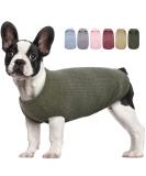 Shop Hjumarayan Dog Sweater for Small Dogs - Washable Elastic Striped Shirt for Chihuahua & Yorkshire Terrier (XXS Military Green) - Buy Online on GoSupps.com