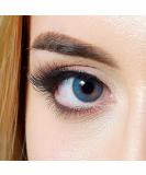 Buy Mystery Blue Colored Contact Lenses - Soft Hydrogel Annual Lens Set (0.0 Dioptre) with Lens Container | Colorful & Starch-Free - Shop Now! - Buy Online on GoSupps.com