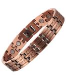 BioMag Copper Magnetic Bracelet for Men - Ultra Strength Magnets - 8.5 Adjustable Wristband with Tools - Copper Color - Buy Online on GoSupps.com