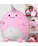 Marsjoy Pink Unicorn Plush Pillow - Squishy Stuffed Animal Toy for Girls | Cute and Huggable Christmas Gift with Pink Wings - Buy Online on GoSupps.com