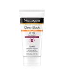 Neutrogena Clear Body Breakout-Free Liquid Sunscreen Lotion for Acne Prone Skin SPF 30 - 5 fl oz - Buy Online on GoSupps.com