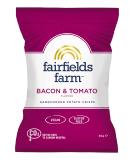 Fairfields Farm Crisps - Bacon & Tomato Flavour Hand Cooked Potato Crisps 40g | Pack of 36 - Buy Online on GoSupps.com