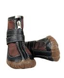 FLAdorepet Large Dog Waterproof Martin Boots - Pack of 4 Brown Shoes for Pitbull & Golden Retriever - Buy Online on GoSupps.com