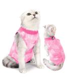 Lianzimau Cat Recovery Suit M Pink - Post Surgery Bodysuit for Cats - Anti Lick & Spay Recovery Clothing - Buy Online on GoSupps.com