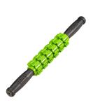Relaxdays Massage Roller with Handle Trigger Point Self-Massage for Neck Back & Legs | Muscle Fascia Roller in Black-Green - Buy Online on GoSupps.com