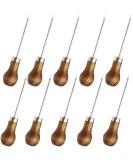RONYOUNG 10PCS Wooden Handle Gourd Shape Scratch Awl Tool Pin Punching for Leather Pouch Hole DIY Handmade - Buy Online on GoSupps.com