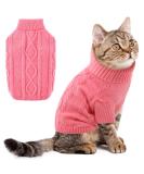 Winter Warm Pet Sweater for Cats & Dogs - Pink XS | Cozy Clothing for Small & Medium Dogs - Buy Online on GoSupps.com