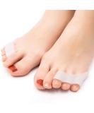 Toe Separator Bunion Corrector for Women Men - Toe Straightener with 2 Loops - Restore Toes Shape - 2 Pairs White - Buy Online on GoSupps.com