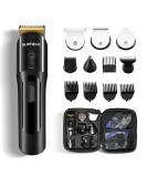 Beard Trimmer for Men - 16-Piece Grooming Kit | IPX7 Waterproof Electric Shaver for Beard Body Nose & Ear - Wet & Dry Use - Buy Online on GoSupps.com