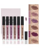 6 Color Matte Lip Gloss Set | Velvet Moisturizing Waterproof Lip Glaze | Long Lasting Nude Tint Liquid Lipstick Kit - Buy Online on GoSupps.com