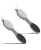 4-in-1 Pedicure Tool Set for Dry and Wet Foot Care - Callus Remover, Foot Scrubber, Pumice Stone, Nail Brush - Gray - Buy Online on GoSupps.com