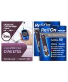 Relion Premier Blood Glucose Test Strips 50ct (2 Pack) Bundle + Exclusive Diabetes Care Guide - 3 Items - Buy Online on GoSupps.com