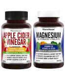 FarmHaven Apple Cider Vinegar Capsules with Ginger, Papaya, Chamomile | 90 Capsules + Magnesium Glycinate & Malate Complex with Vitamin D3 | 120 Capsules - Buy Online on GoSupps.com