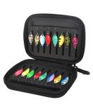 Trout Spoon Set - 16 Pieces of Artificial Bait Spinner & Blinker Set | 2.5g/3.5g/5g Fishing Accessories with Storage Box for Trout Perch Pike & Zander - Buy Online on GoSupps.com