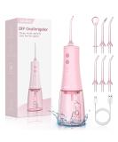 350mL Water Flosser - Cordless Dental Oral Irrigator with 6 Jet Tips 3 Modes USB Rechargeable IPX7 Waterproof - Perfect for Home & Travel (Pink - Buy Online on GoSupps.com