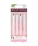 Brushworks Combination Tweezers 4-Piece Set - White | Premium Quality Tweezers for Precision Grooming & Style | International Shipping Available - Buy Online on GoSupps.com