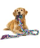 Aitmexcn Dog Toy Rope for Large Dogs | Extra Large Dental Chew Toys | 5 Knots Cotton Toy for Aggressive Chewers | XXL Dog Toys for Healthy Teeth - Buy Online on GoSupps.com