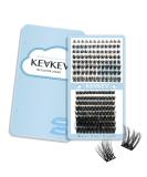 KevKev Lash Clusters 192 Pcs - DIY Eyelash Extensions in Mixed Styles - Thin Band & Soft Lashes - Cloudy & Cirrus D-Mix (8-16mm) - Buy Online on GoSupps.com